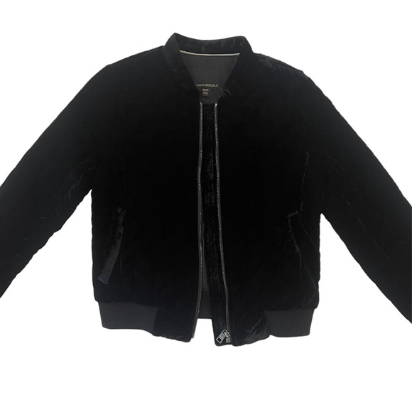 Banana Republic Velvet Quilted Bomber Jacket - Picture 3 of 6
